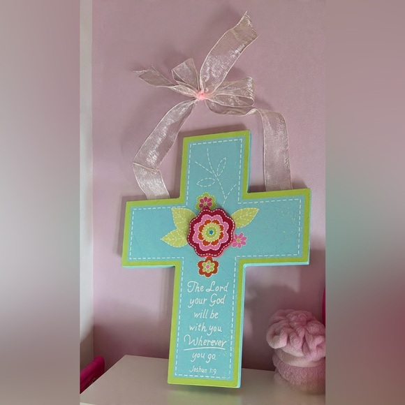 Hobby Lobby Other - Hobby Lobby Blue and Green Cross Wall Decor